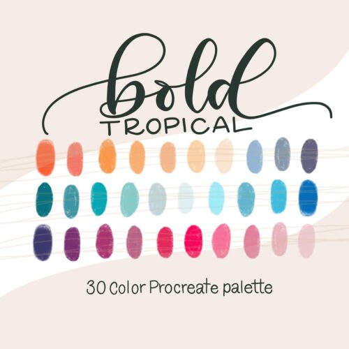 Bold Tropical Procreate Palette