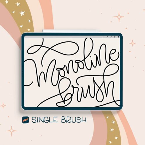 monoline procreate brush
