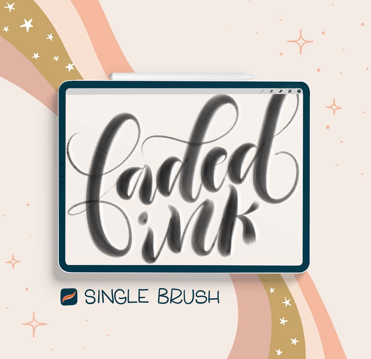 faded ink procreate brush