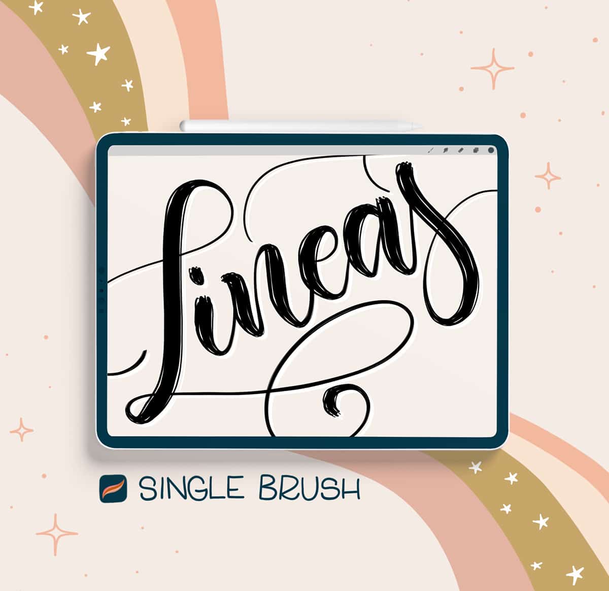 Lineas procreate brush