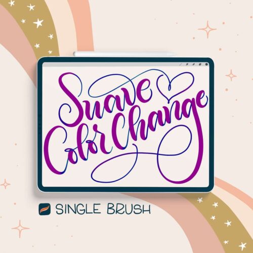 suave color change procreate brush
