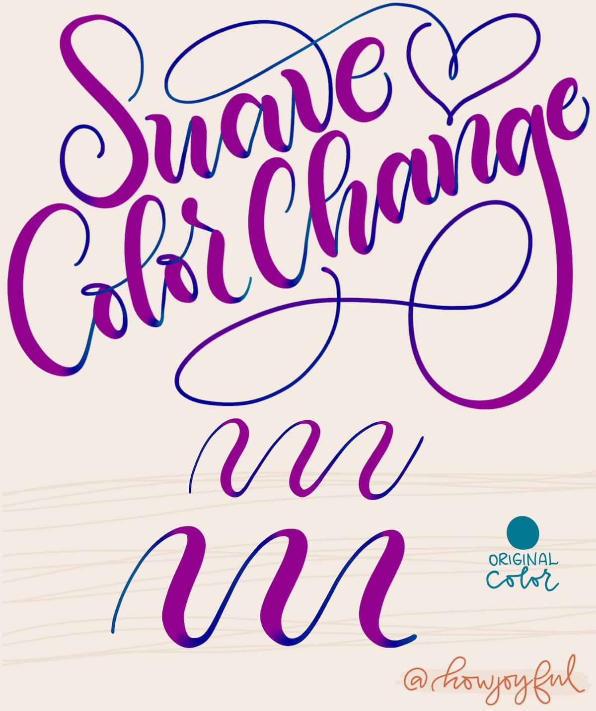 suave color change procreate brush