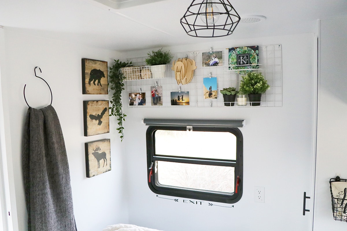 exit sign in camper